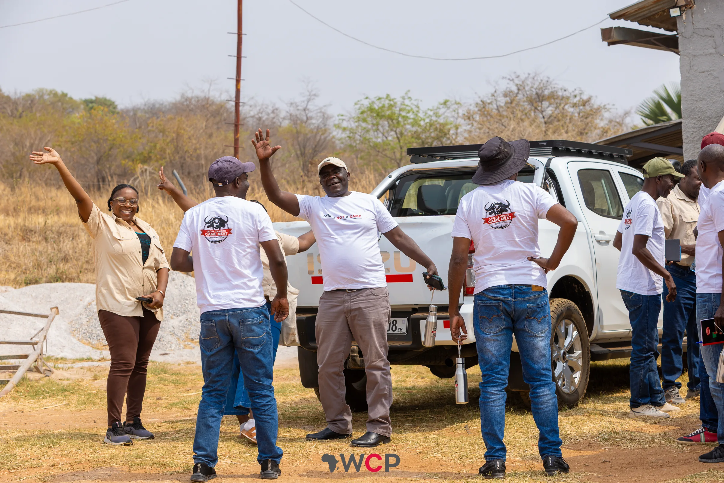 WPAZ with Ntambu community members during an exposure visit at a game farm in Mazabuka